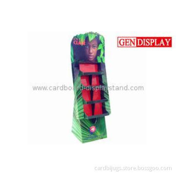 Custom Retail Cardboard Floor Display Stand For Store , Eco